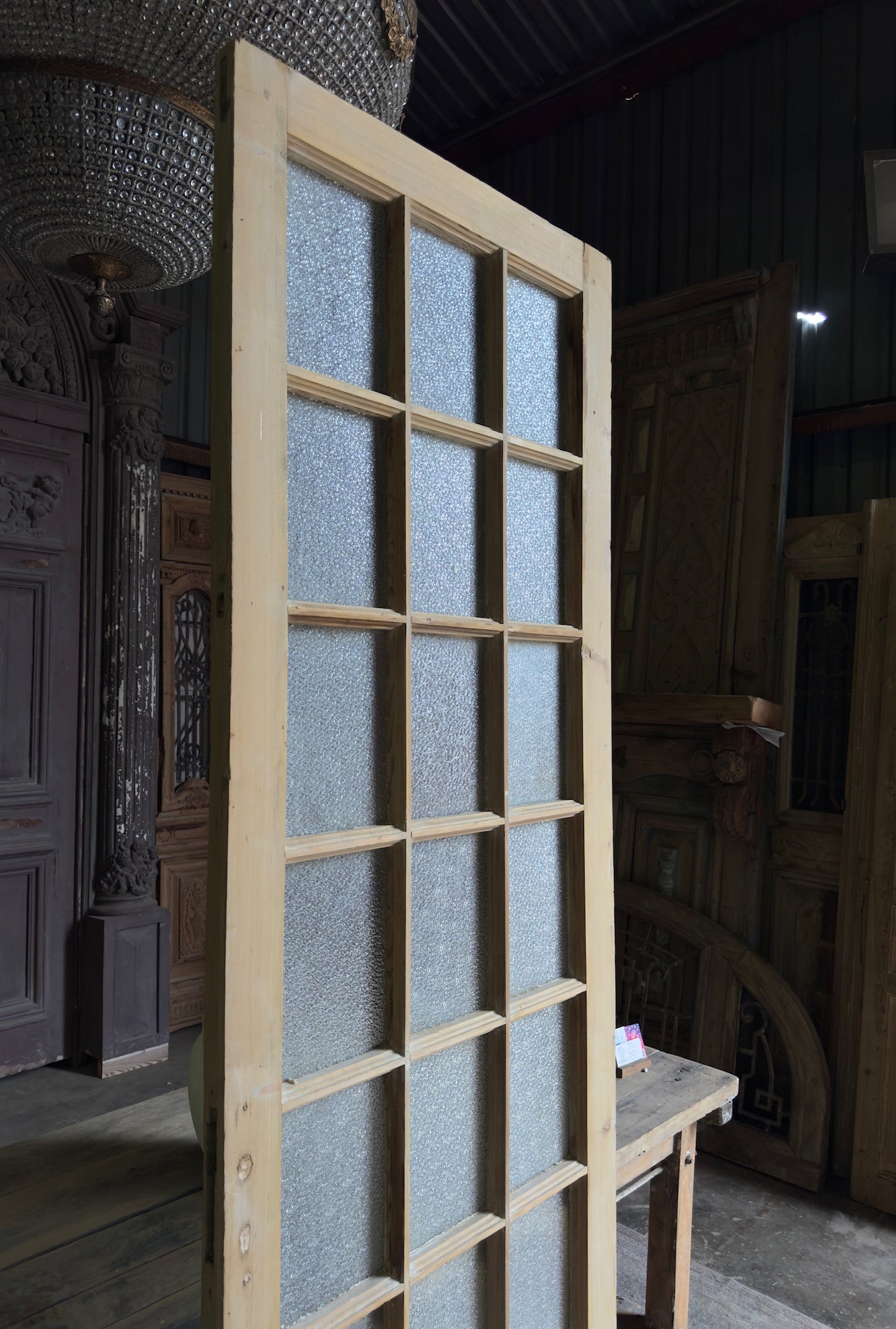 18 Lite Antique Glass Single Door - 33.5x97.5 K285