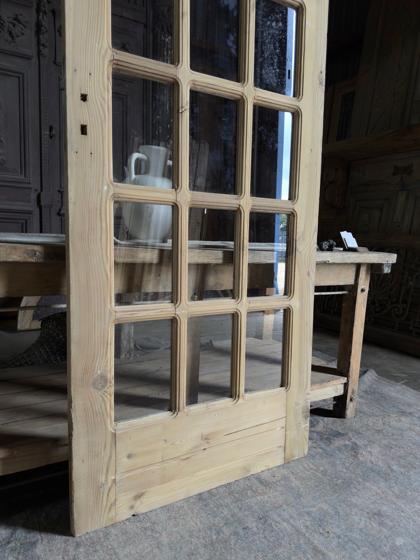 Full Lite Antique Arched Glass Single Door - 34.5x84.5 J201