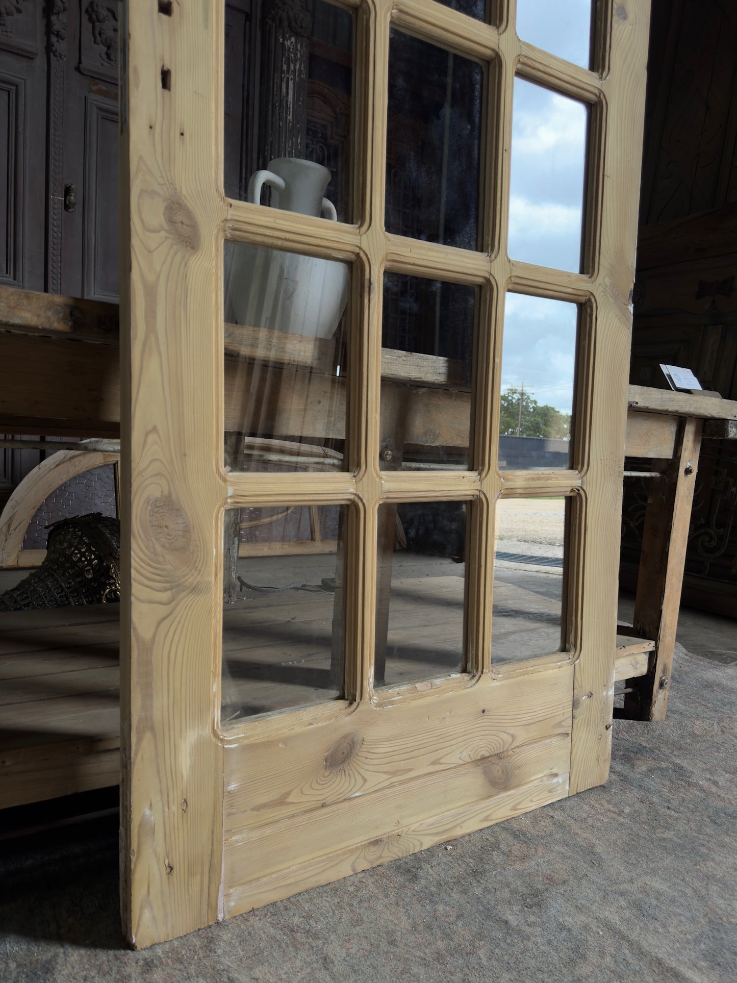 Full Lite Antique Arched Glass Single Door - 36x83.75 J195