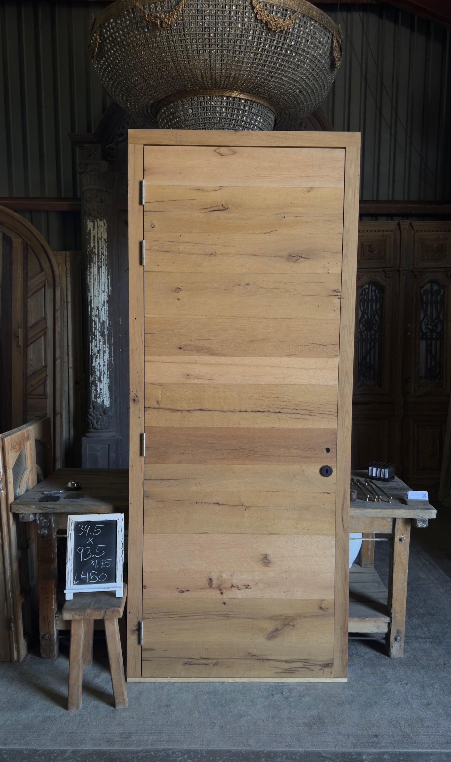 French Oak Plank Single Door - 34.5x93.5 - L450