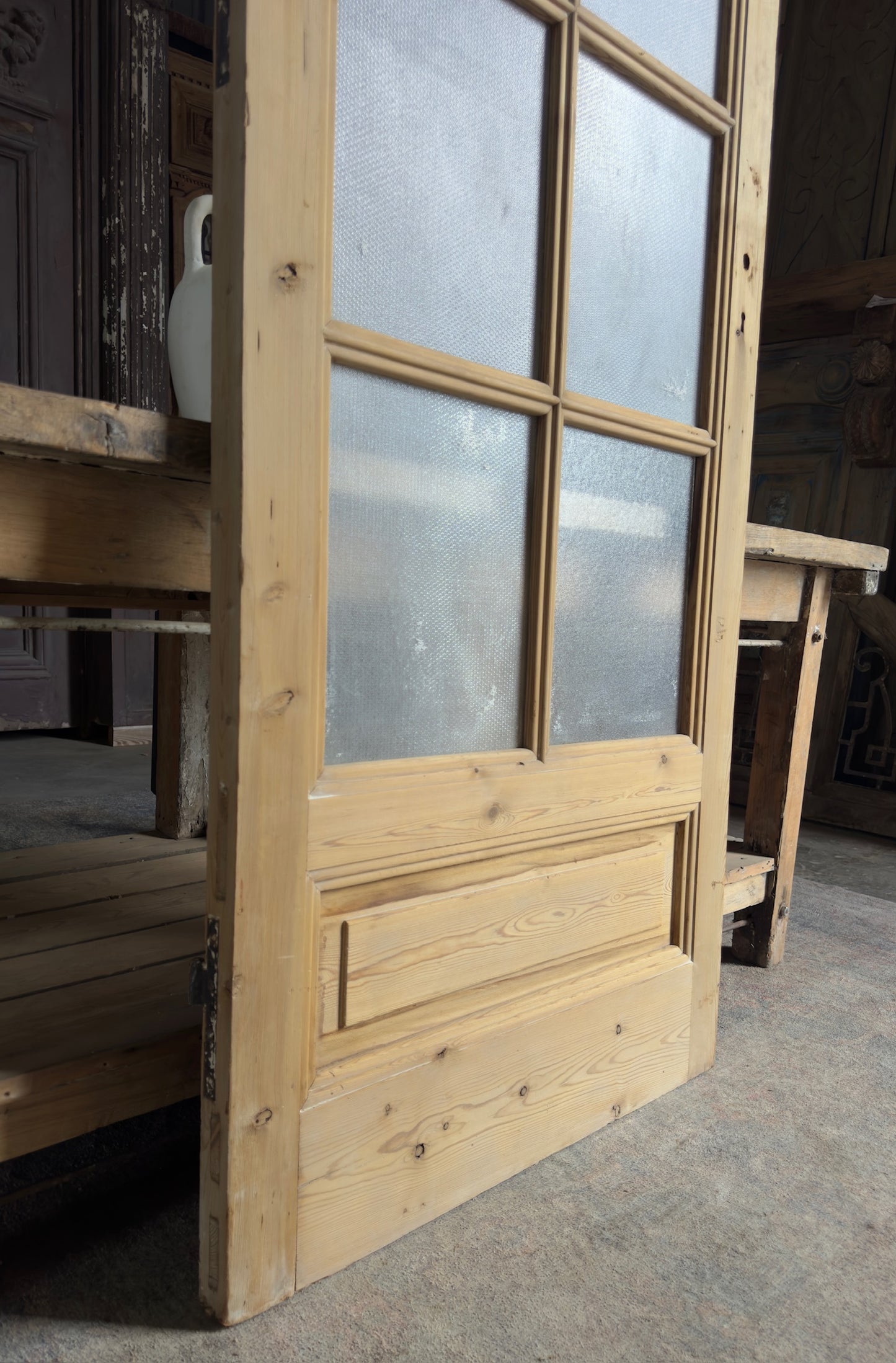 8 Lite Antique Glass Single Door - 32x84.75 K255