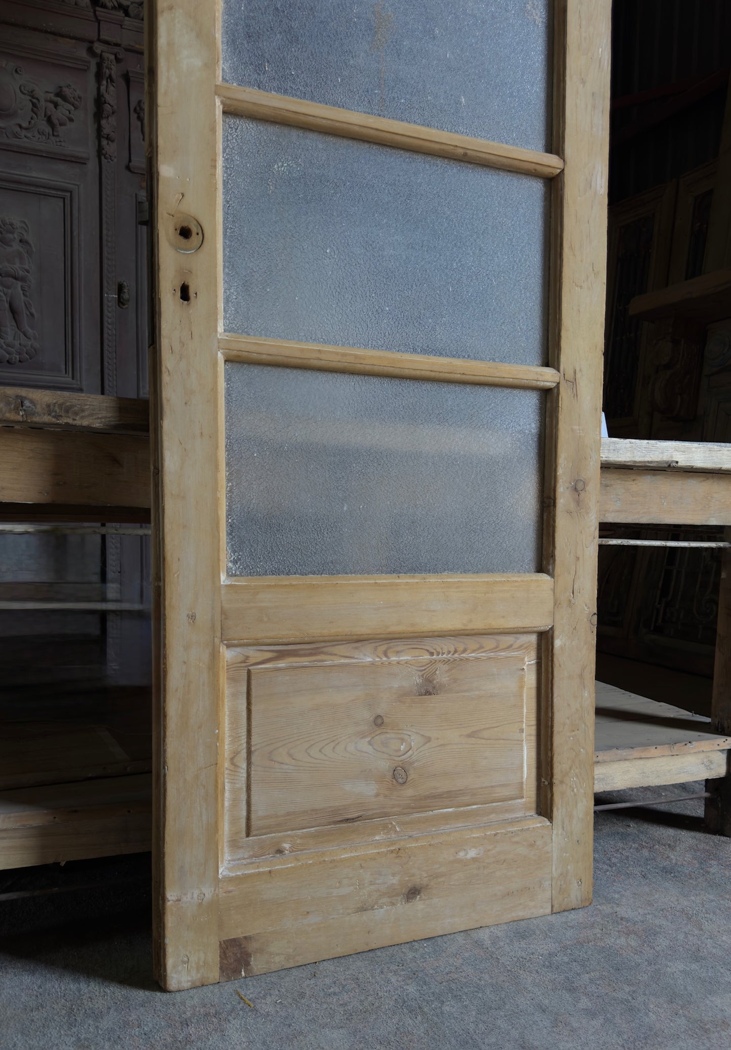 5 Lite Antique Glass Single Door - 28x88 J507