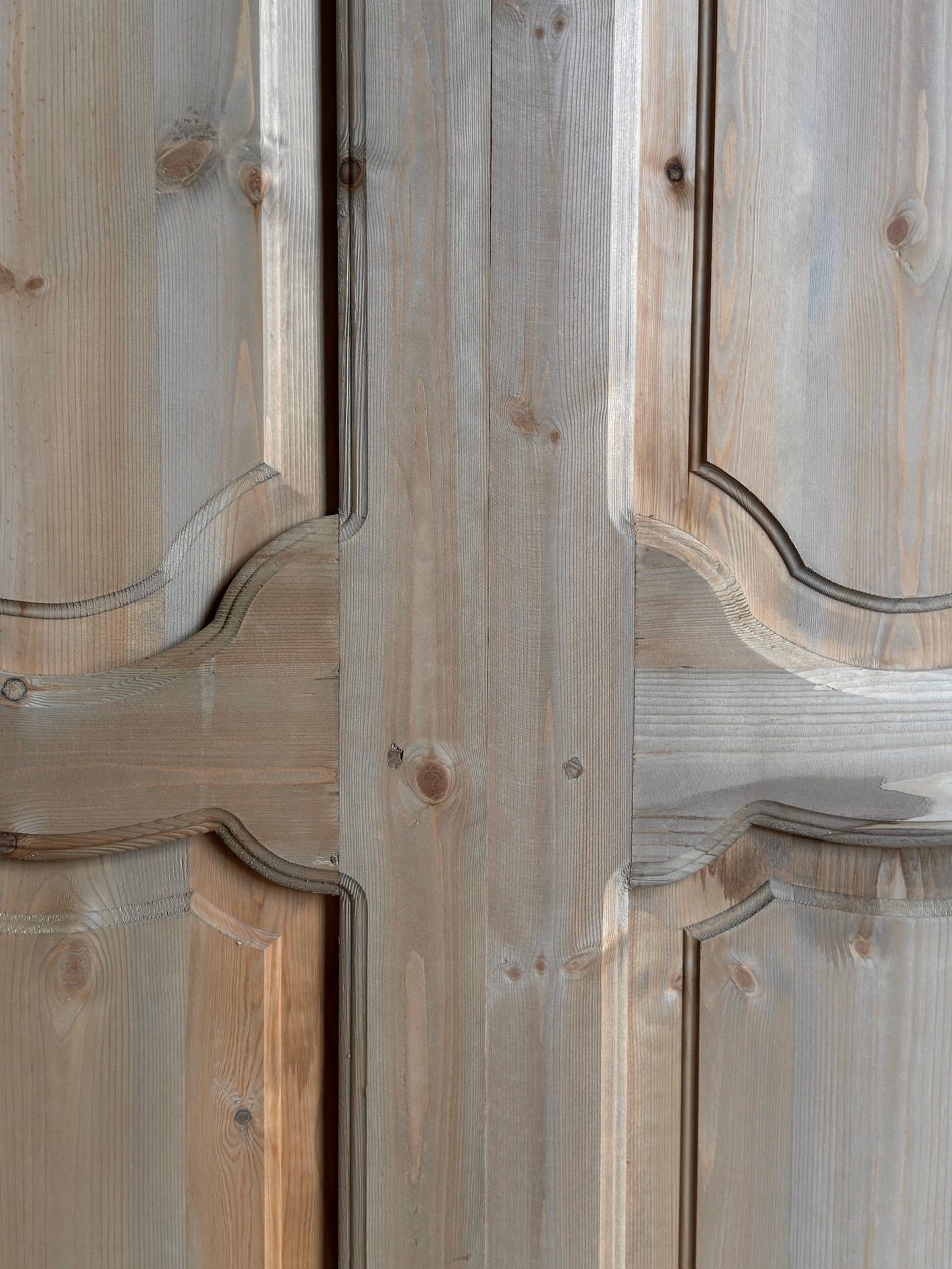 (Pierre) Handcrafted Solid Wood French Doors - 43.5x96 K191