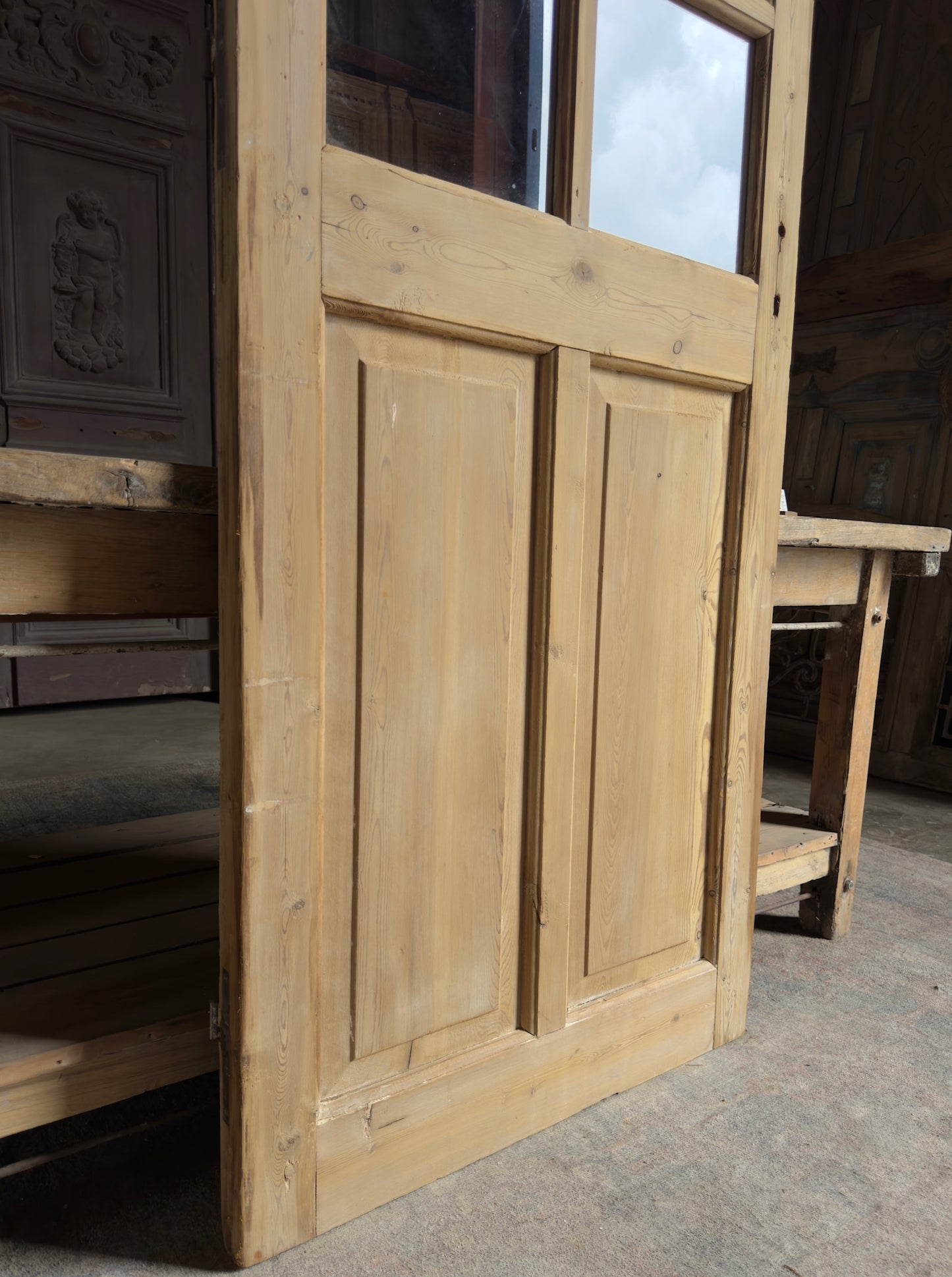 6 Lite Antique Glass Single Door - 32x85 K257