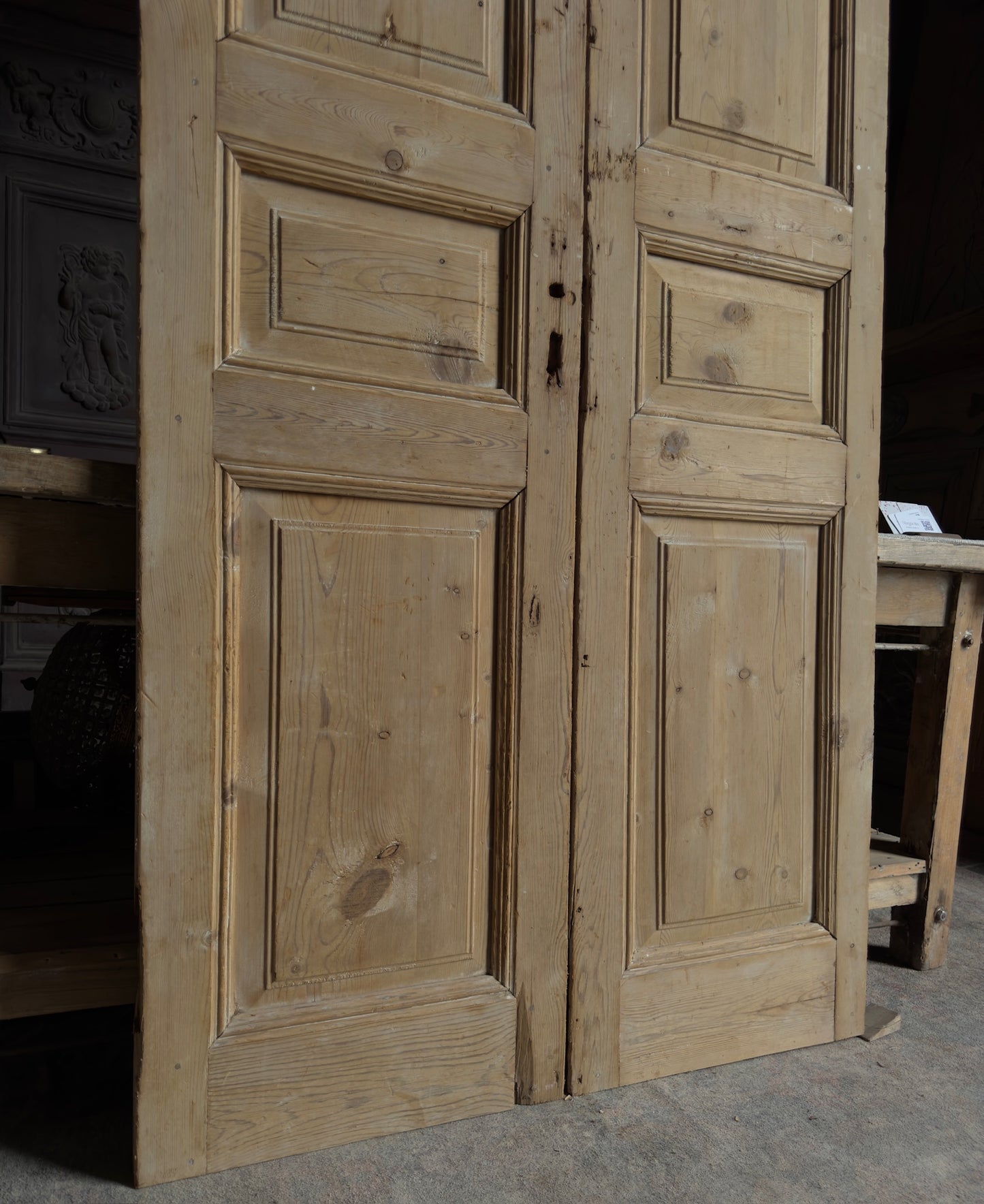 Solid French Antique Doors - 41.5x100.5 J532