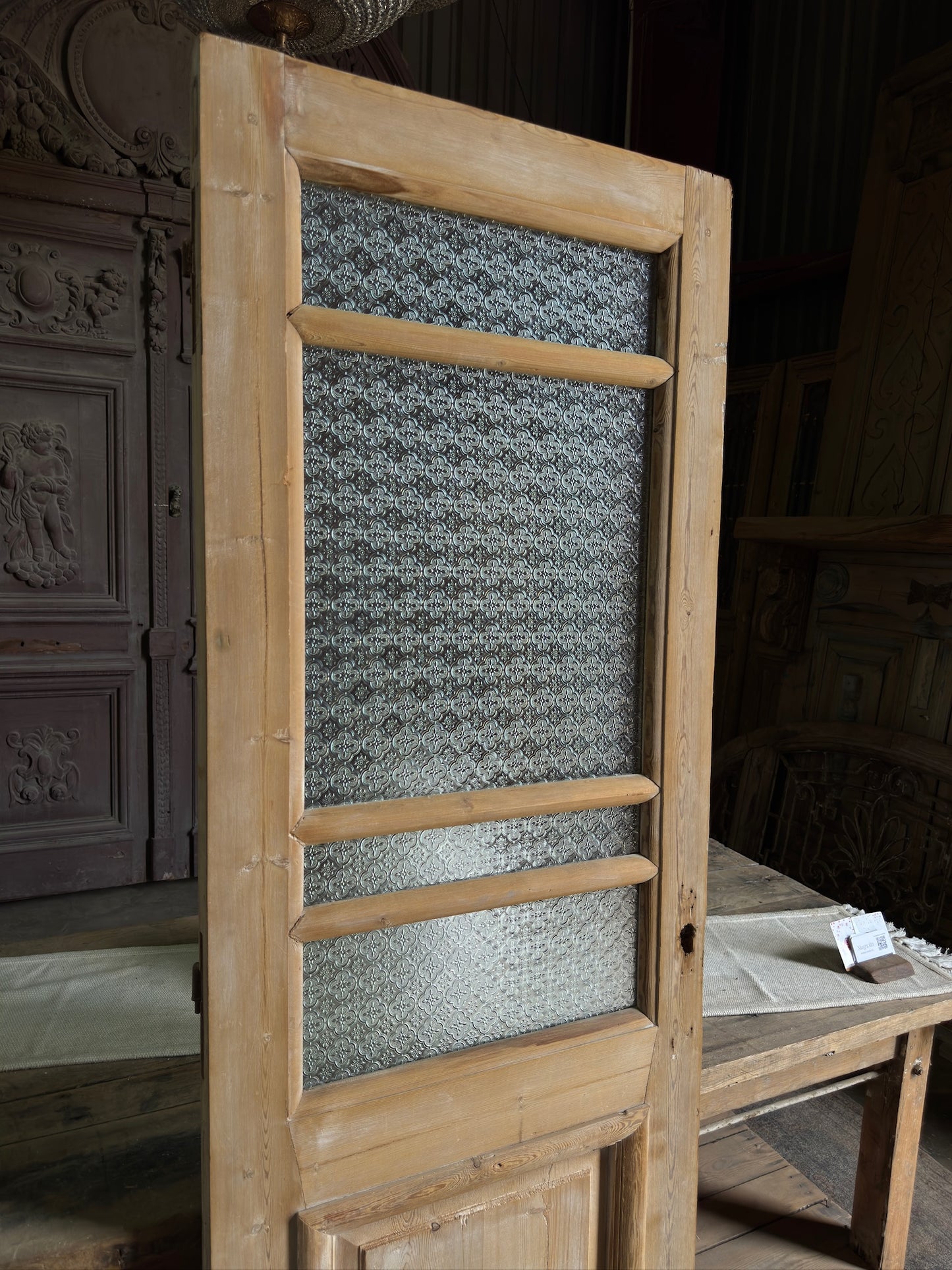 Single Antique Glass Door - 26x79.25 J523