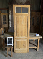 2 Lite Antique Glass Single Door - 28x83.5 K215