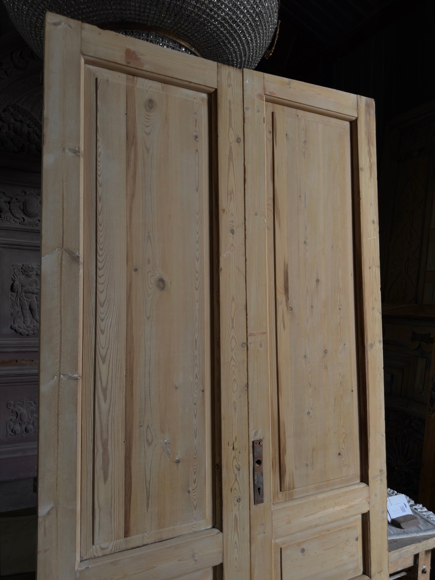 Solid Antique French Pair - 43.75x93.75 J543