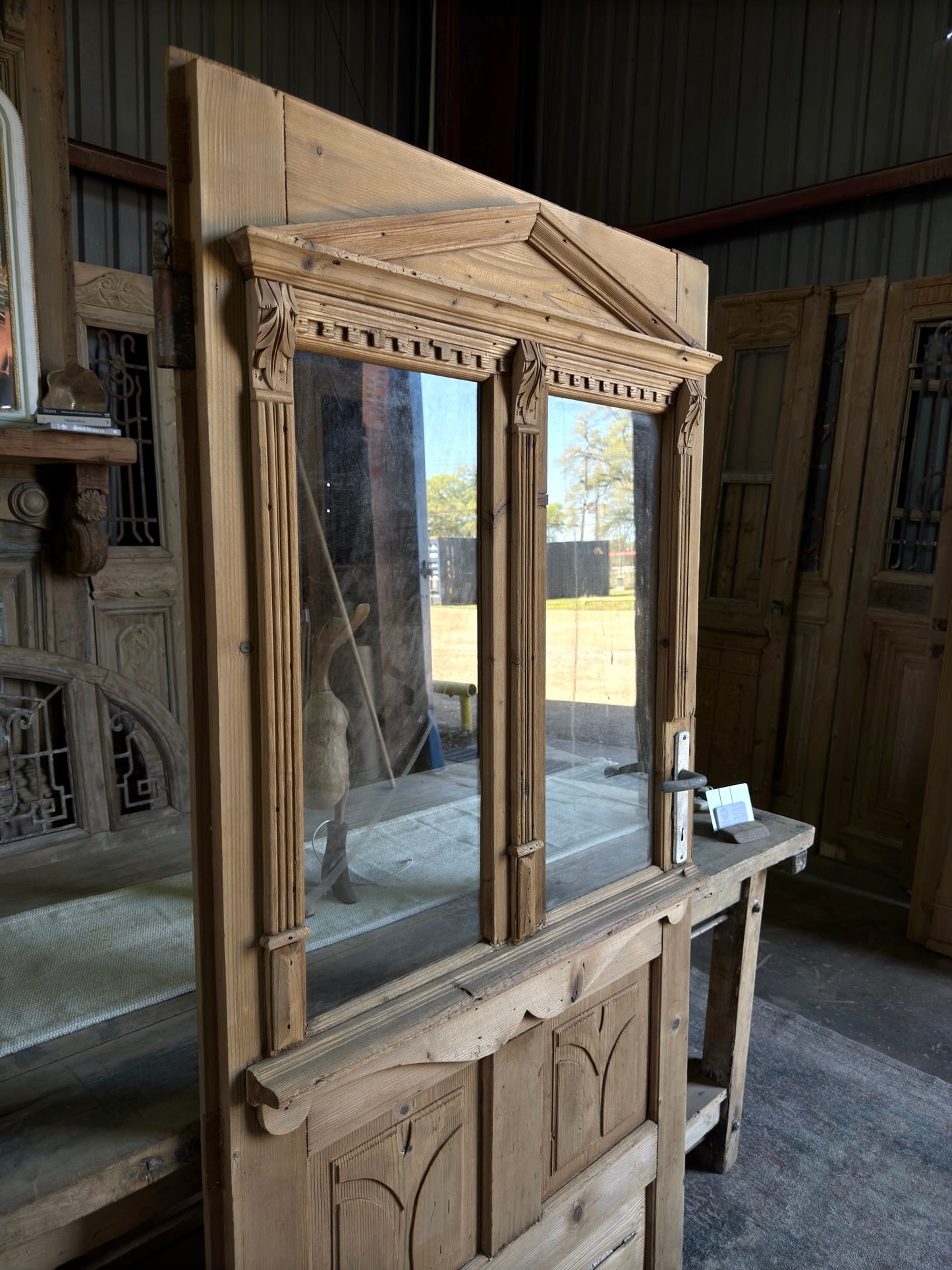 Petite Antique Glass Single Door - 35.5x72.25 G100