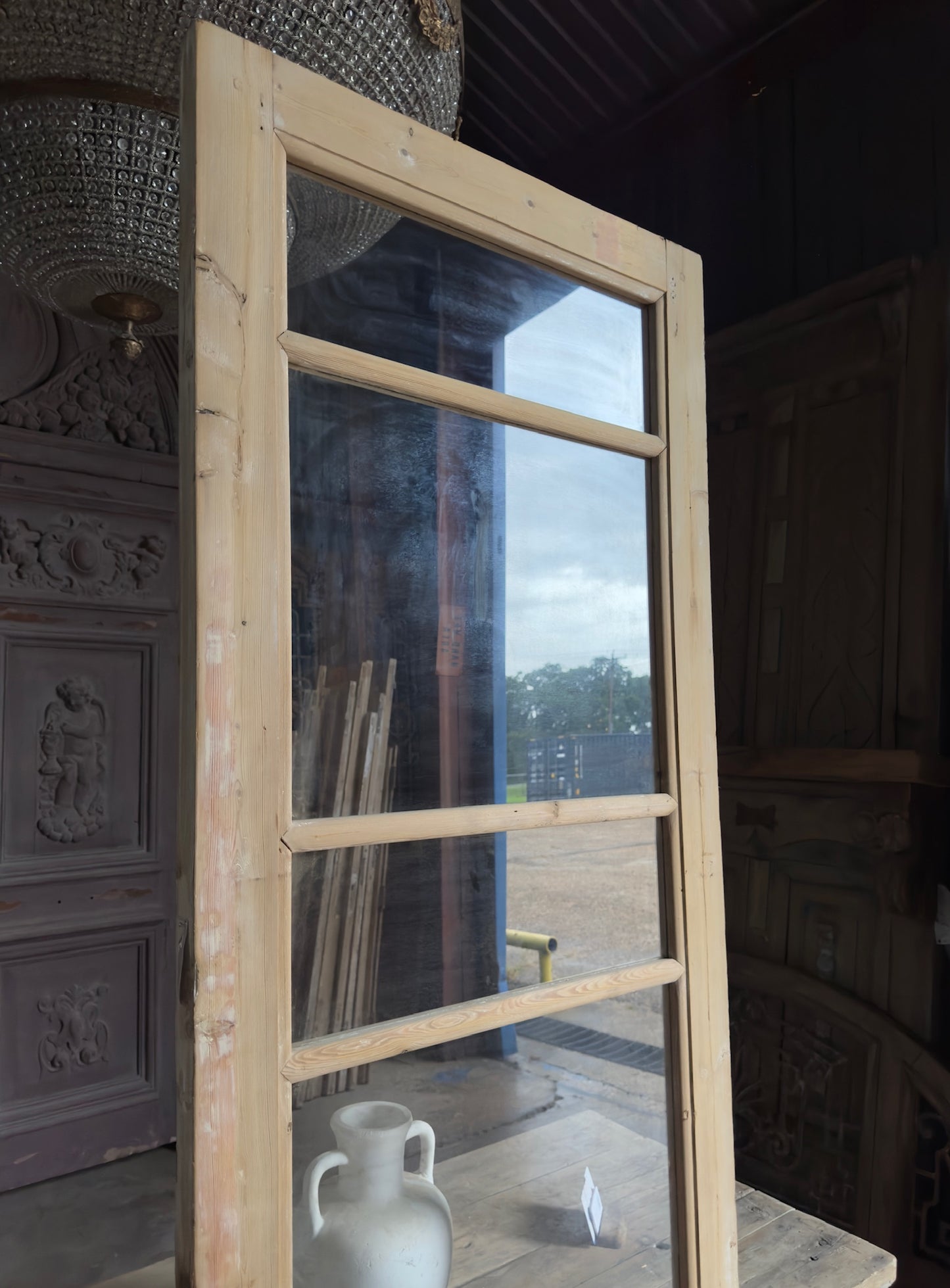 5 Lite Antique Glass Single Door - 32x97.5 K102