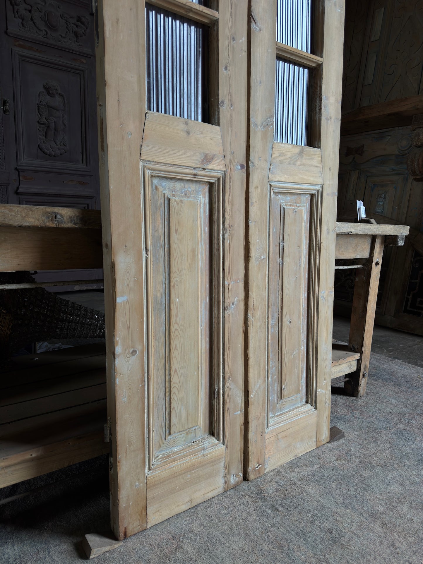 Antique 5 Lite French Doors - 31.5x95.5 J602