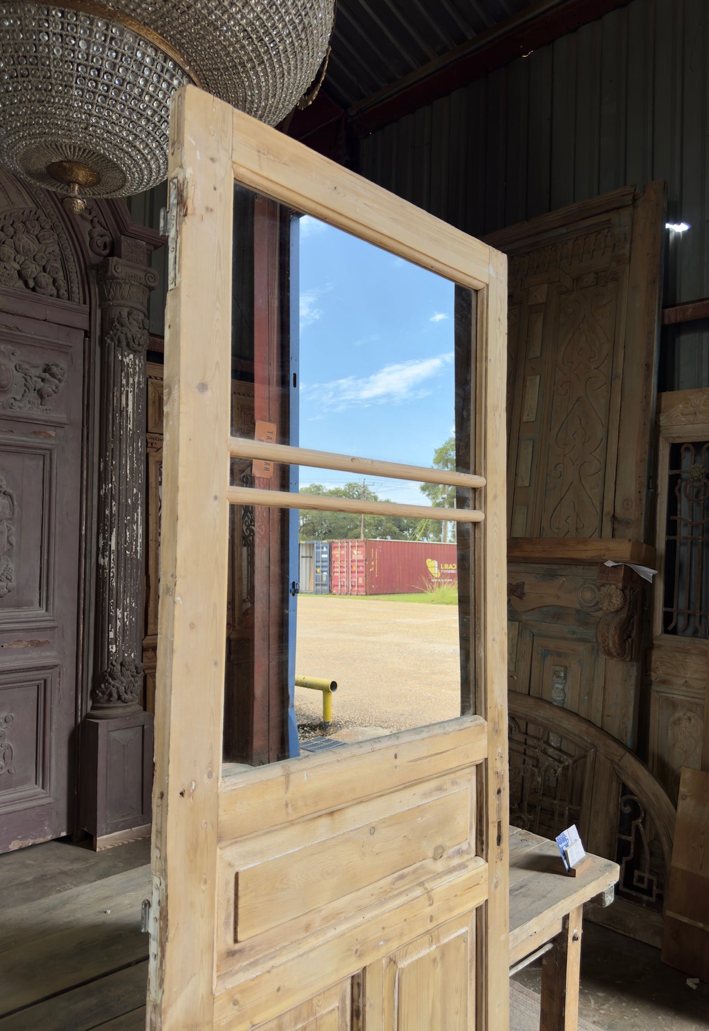 Antique Glass Single Door - 31.5x87.5 K311