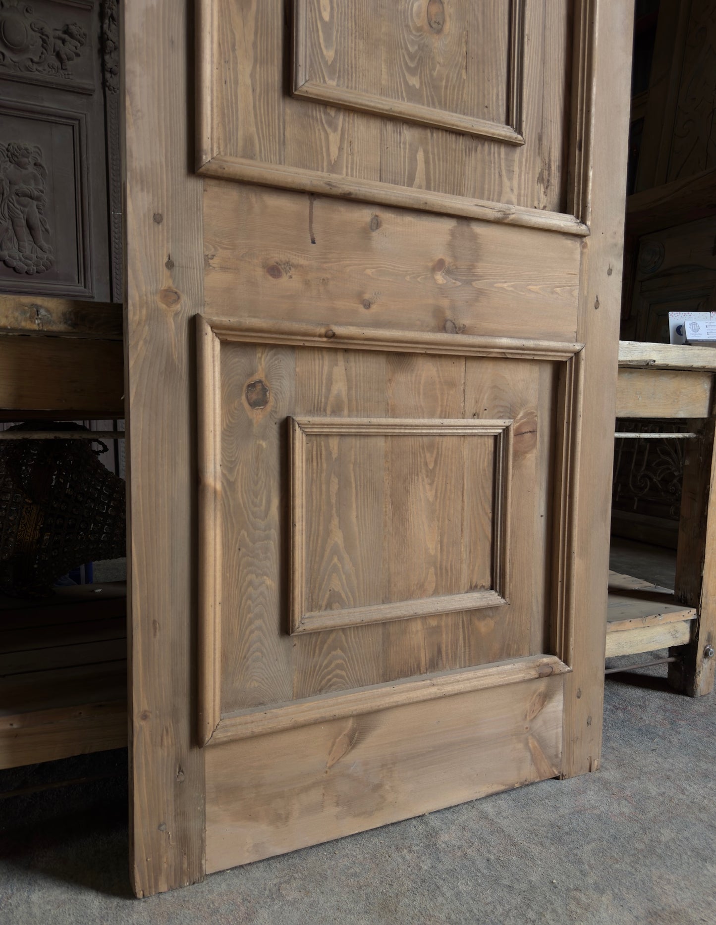 Handcrafted 2 Panel Solid Arched Door - 32x96 K8