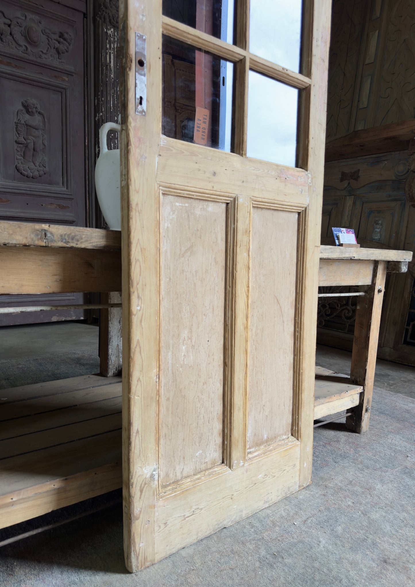 6 Lite Antique Glass Single Door - 26x94.25 K262