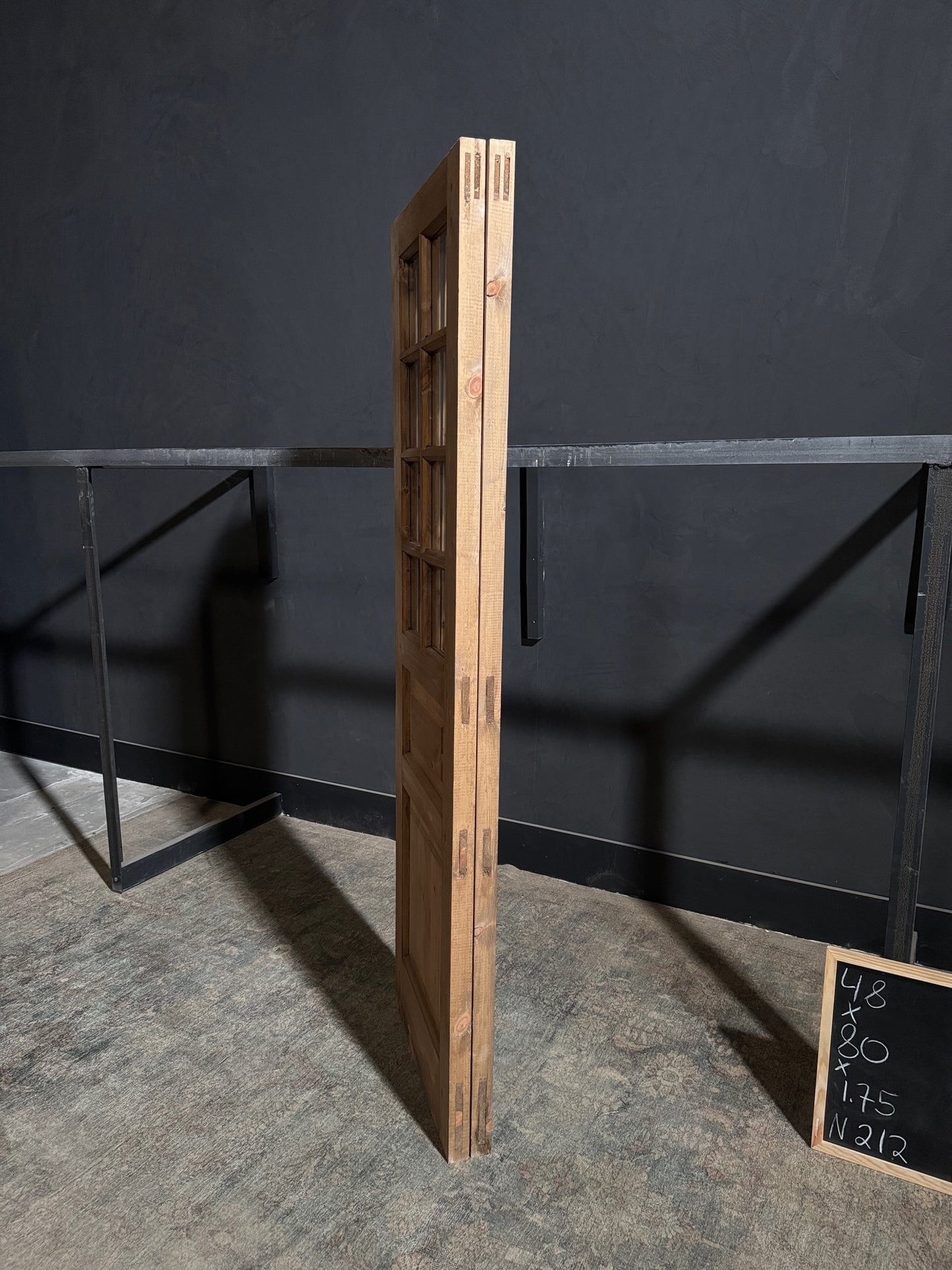 Handcrafted 8 Lite Glass French Doors - 48x80 - N212