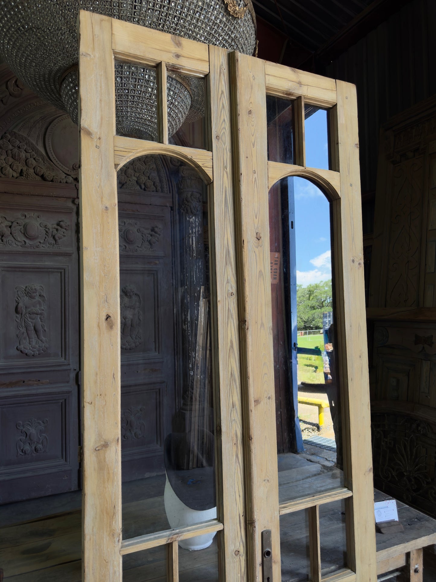 Glass Antique French Doors - 40x100 J569