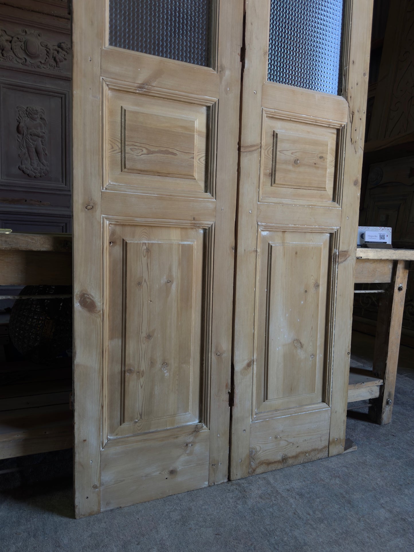 Glass Antique French Doors - 38x102 J586