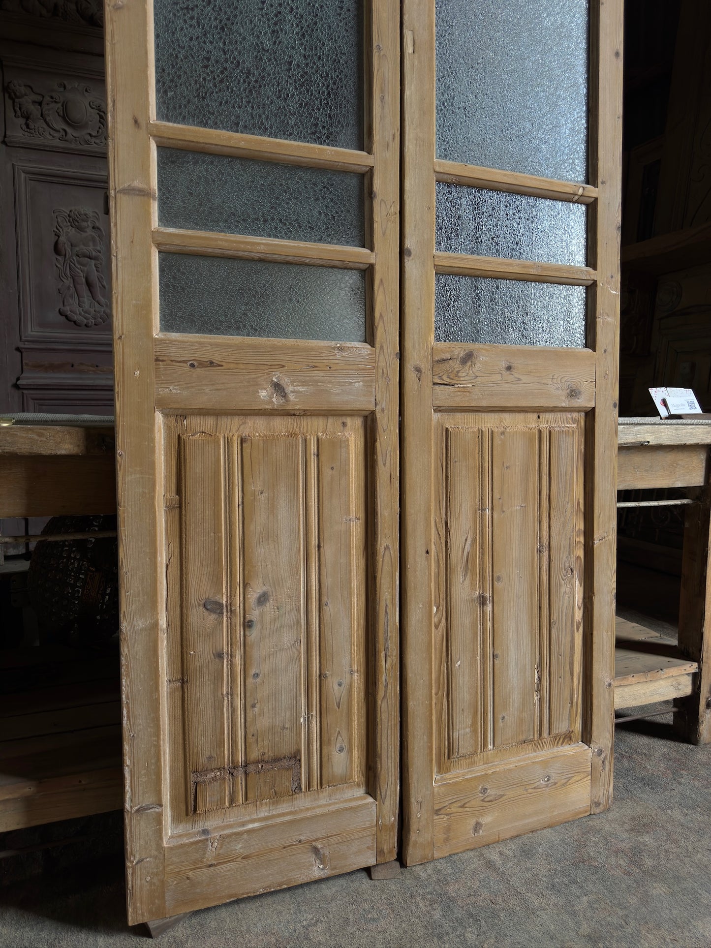 Antique Glass French Doors - 36.75x83.5 J517