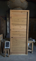 French Oak Plank Single Door - 34.5x93.5 - L446