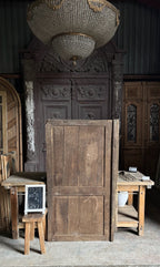 Primitive French Plank 2-Panel Antique Door - 33.25x62.5 - L243