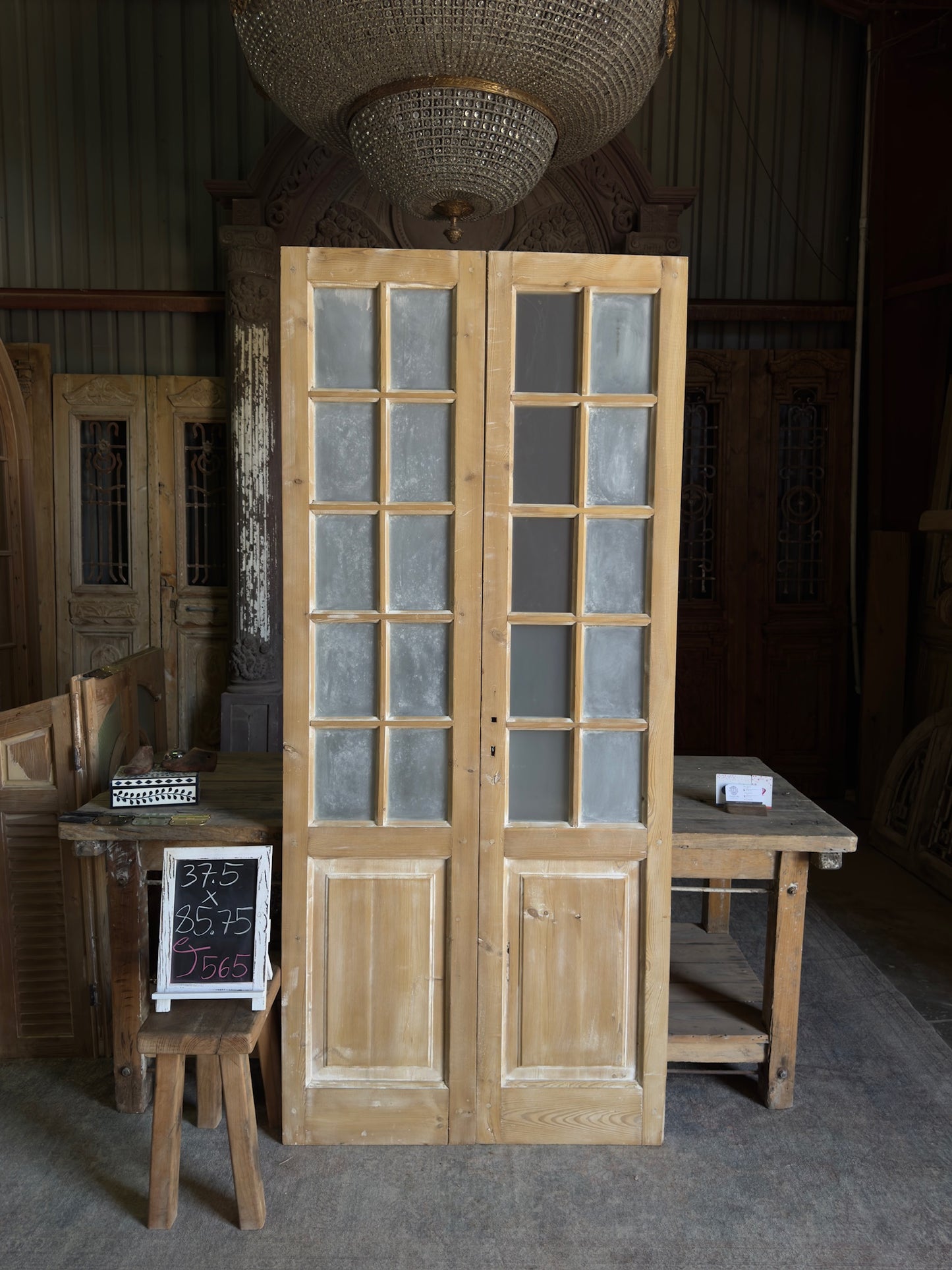 10 Lite Antique French Doors - 37.5x85.75 J565