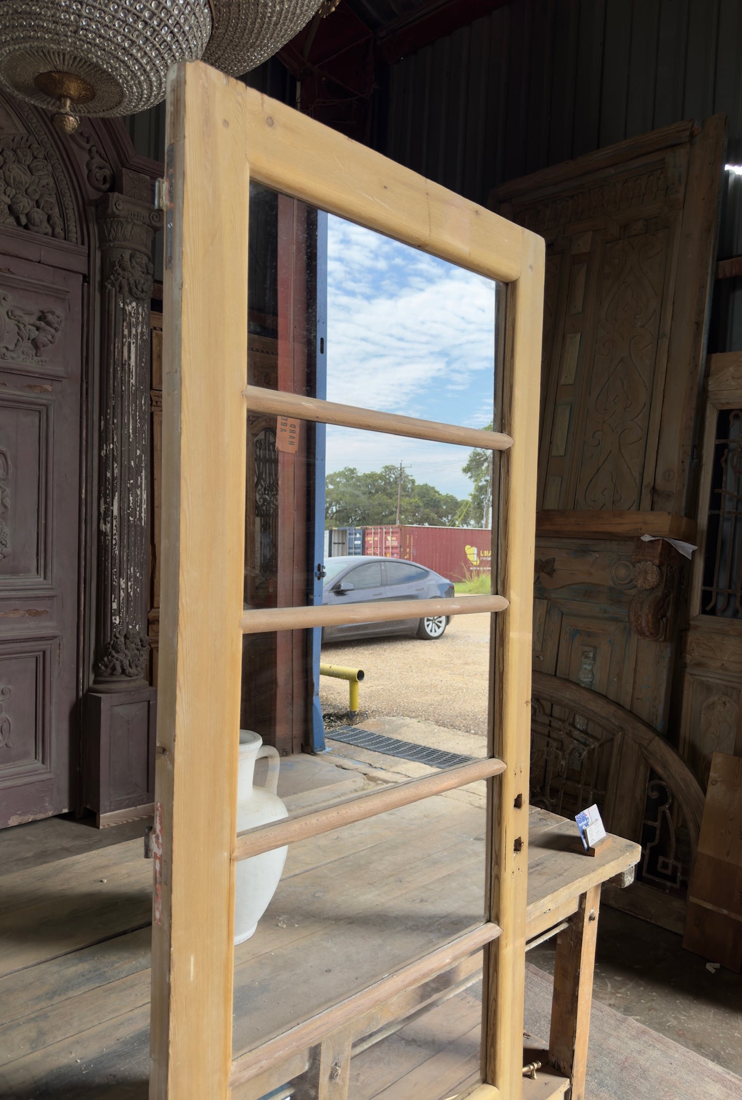 5 Lite Antique Glass Single Door - 31.25x84.25 K310