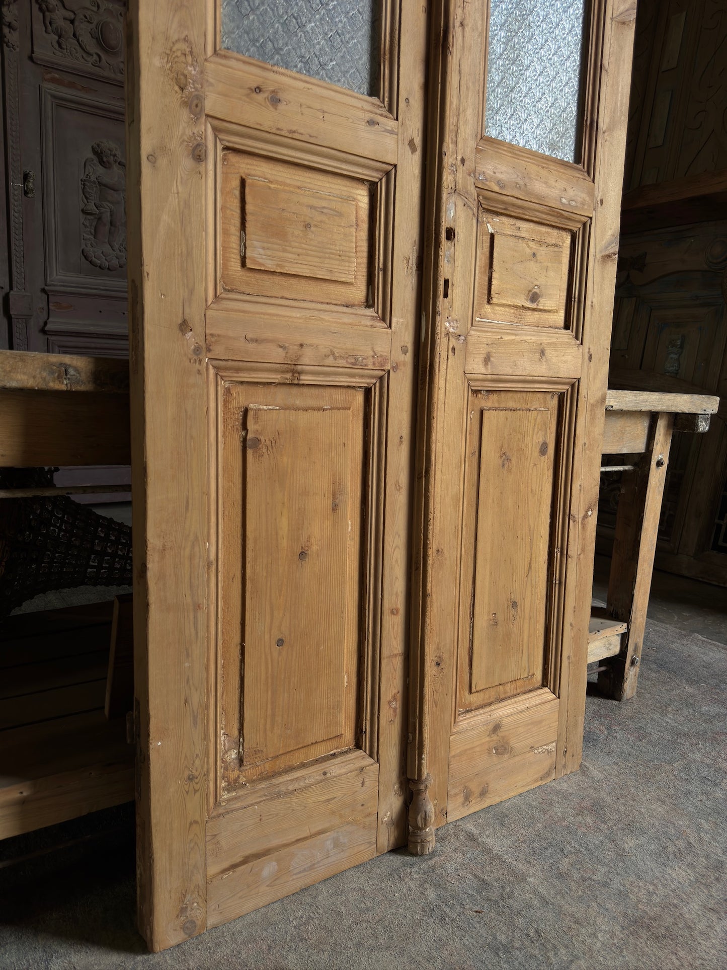 Glass Antique French Doors - 35.5x95 K85