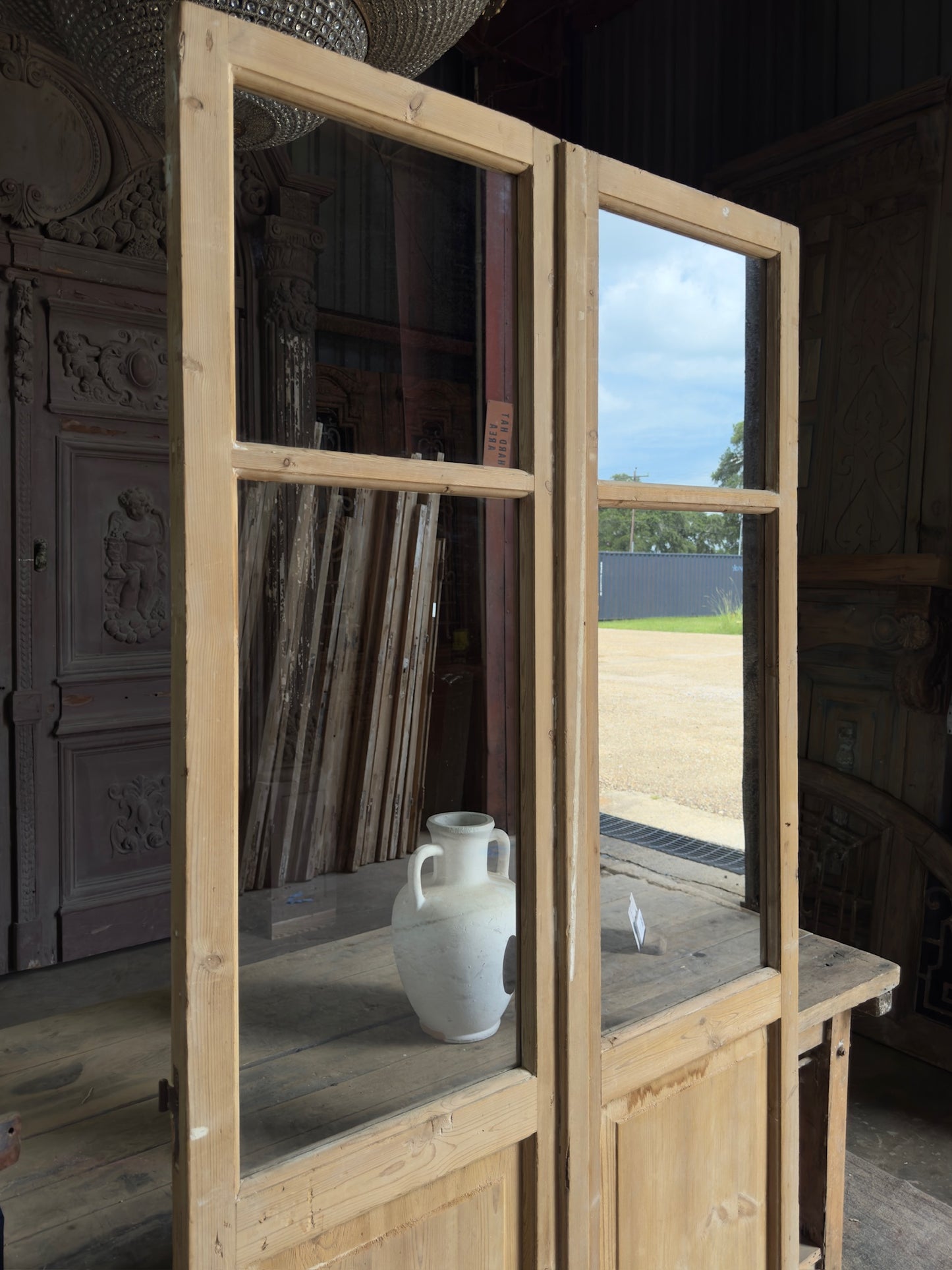 Glass Antique French Doors - 43.5x87 K94