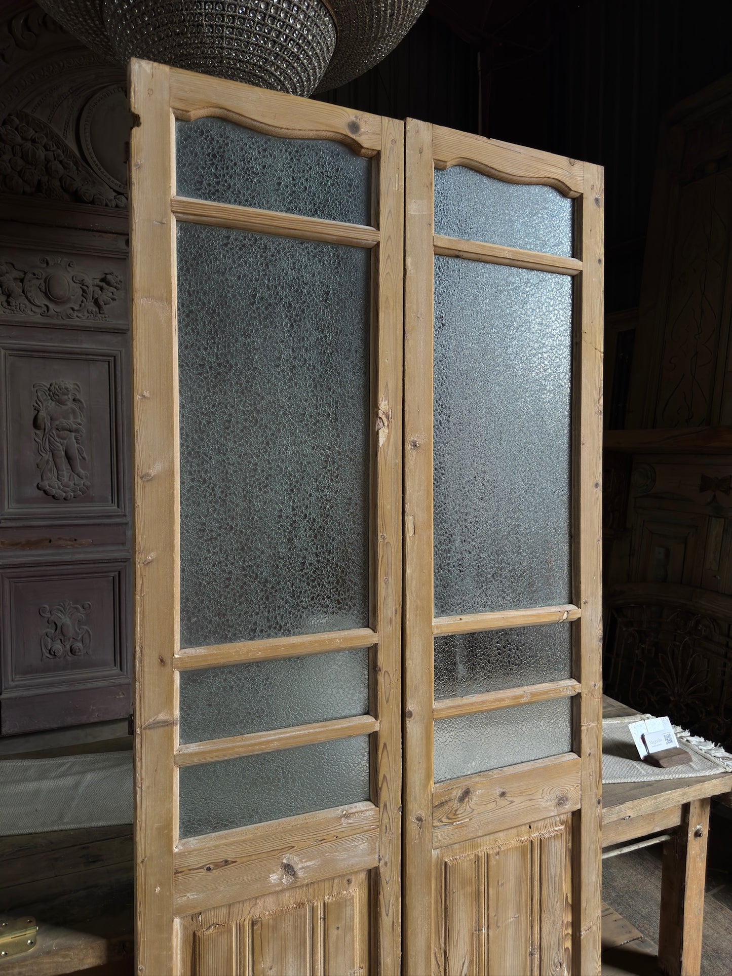 Antique Glass French Doors - 36.75x83.5 J517