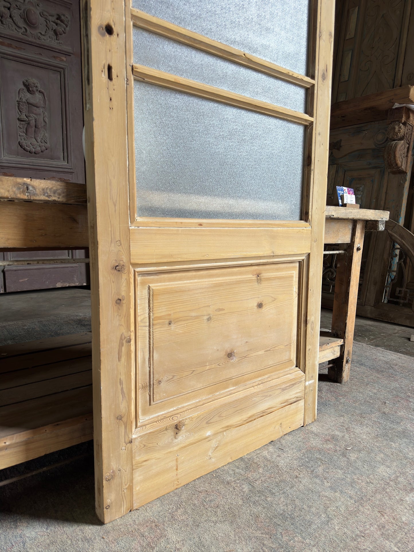5 Lite Antique Glass Single Door - 32.75x94.5 K193