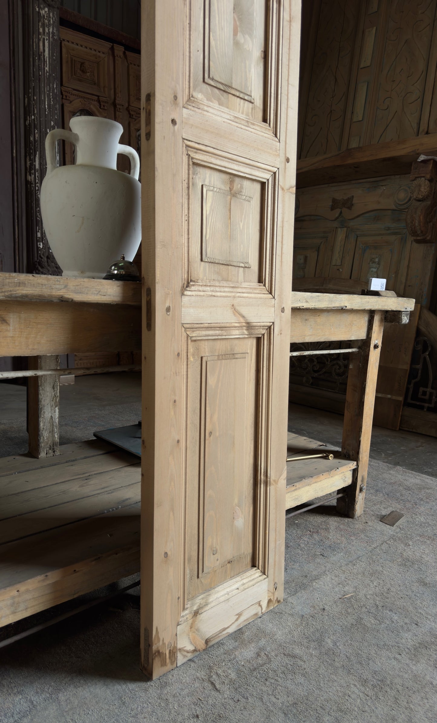 Handcrafted 3 Panel Solid Single Door - 16x80 L34