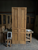 Narrow 3 Panel Antique French Pair - 34.75x90.5 G38