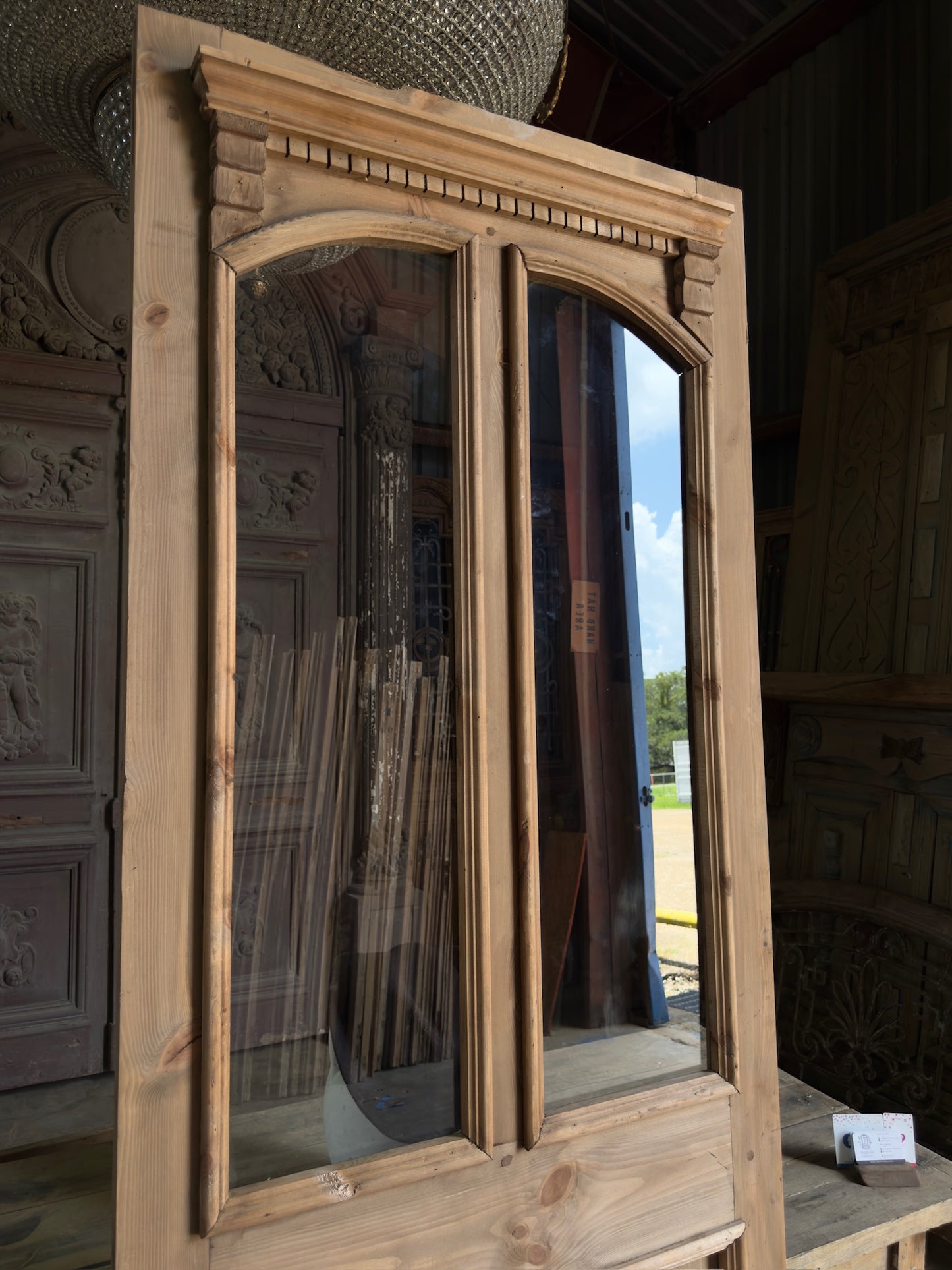 Handcrafted 2 Lite Arched single Door - 36x96 K10
