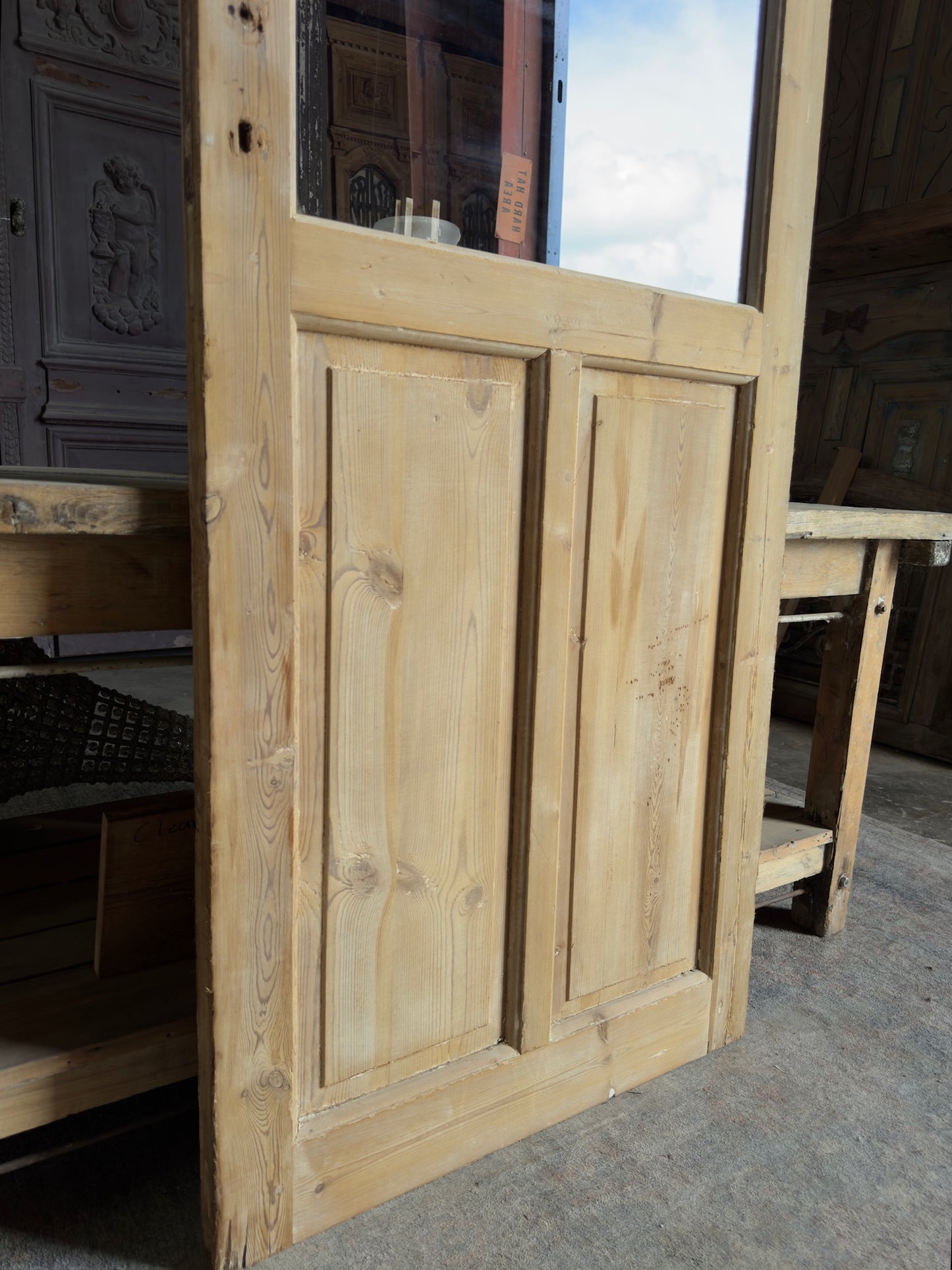 Antique Glass Single Door - 31.5x87.25 K159