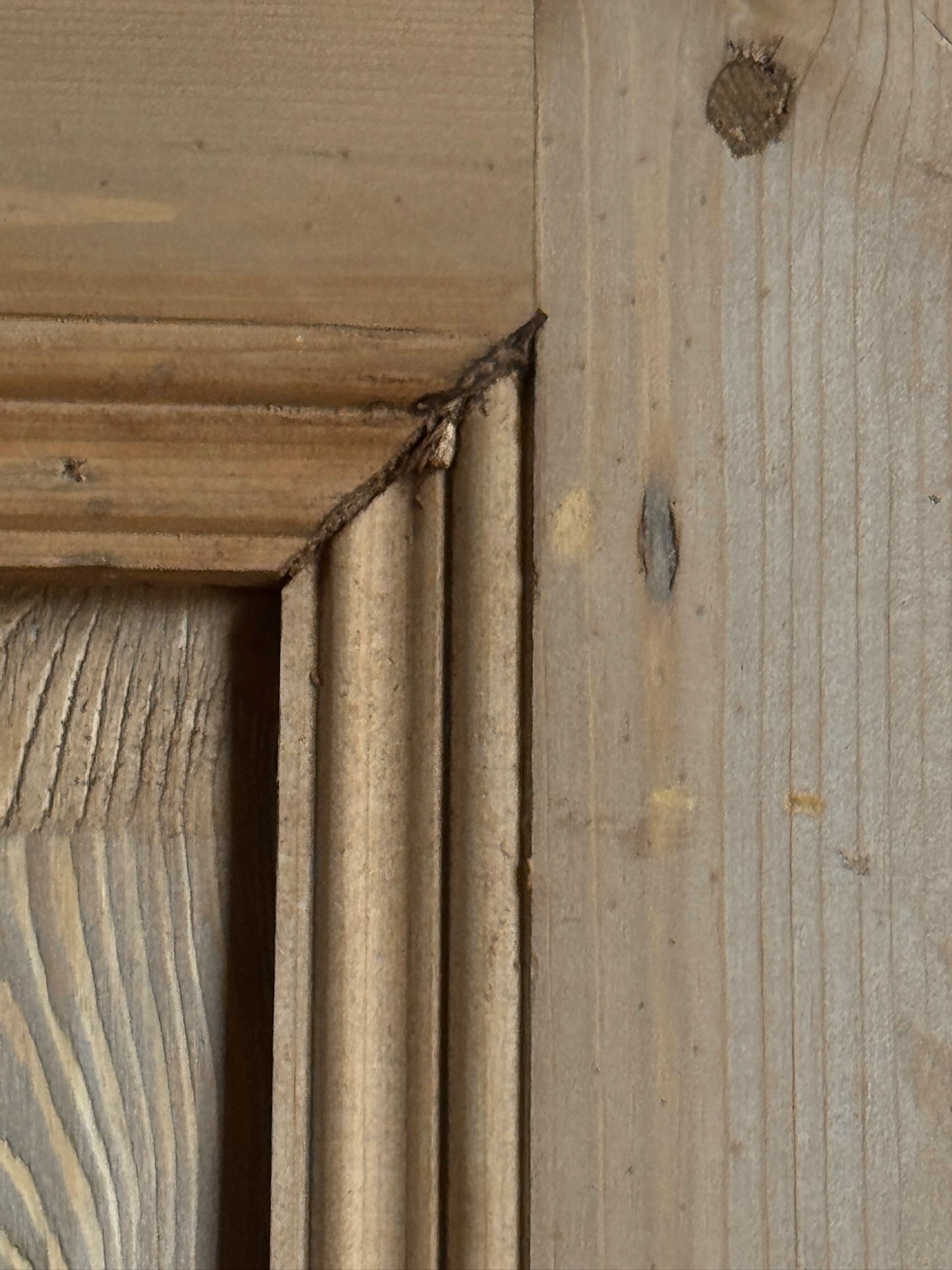Handcrafted 3 Panel Solid Single Door - 32x96 K188