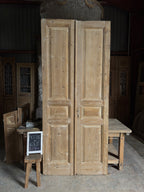 3 Panel Antique Solid French Doors - 43.75x101.5 K144