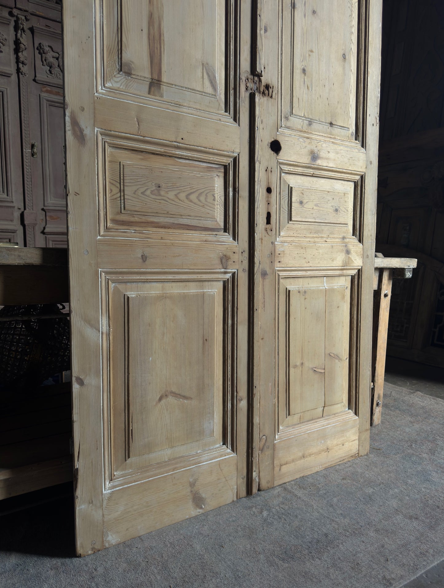 3 Panel Baltic Pine French Doors - 44.5x104 K34