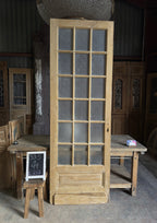 18 Lite Antique Glass Single Door - 33.5x99 K217