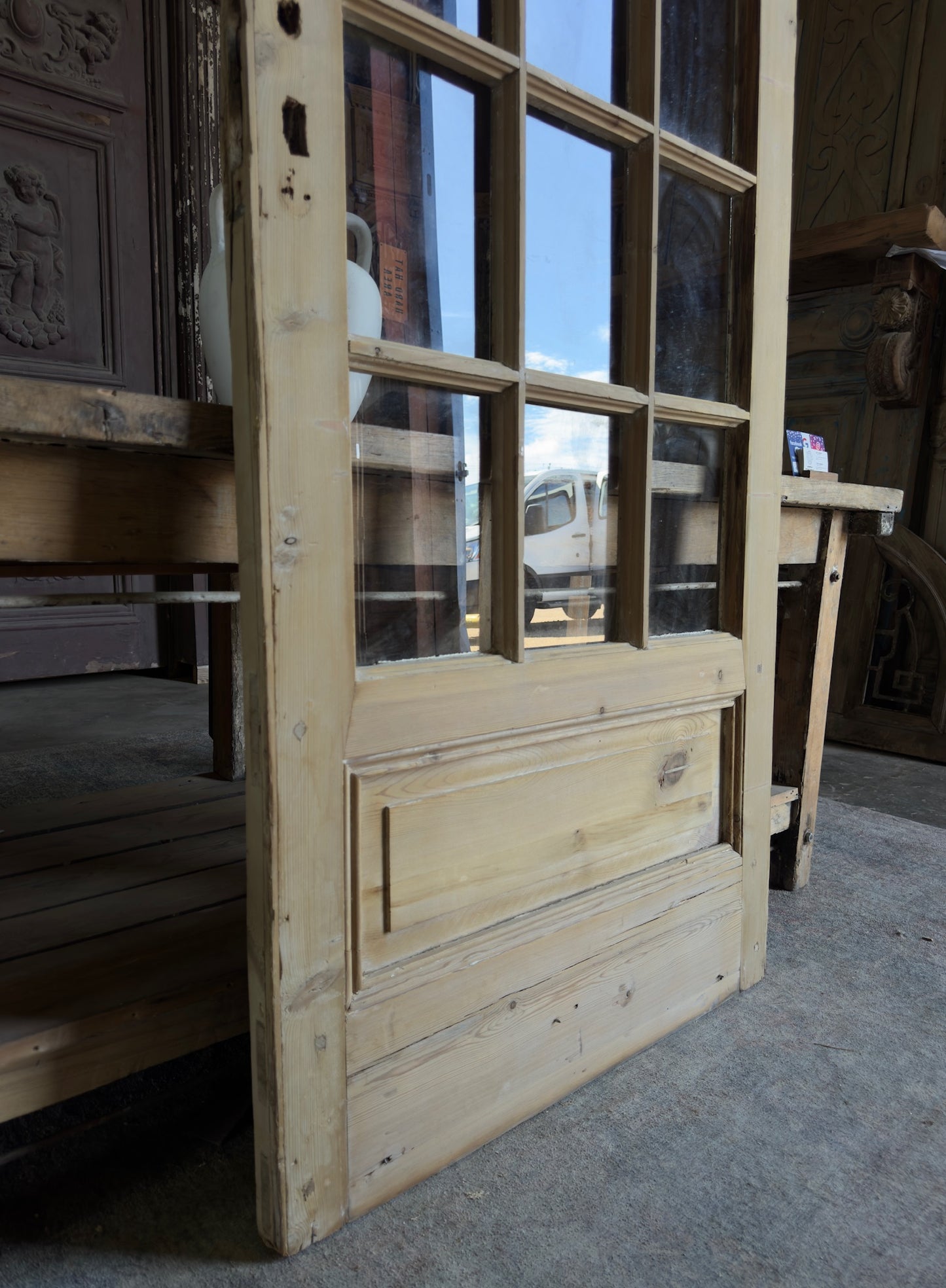 18 Lite Antique Glass Single Door - 34x98.5 K220