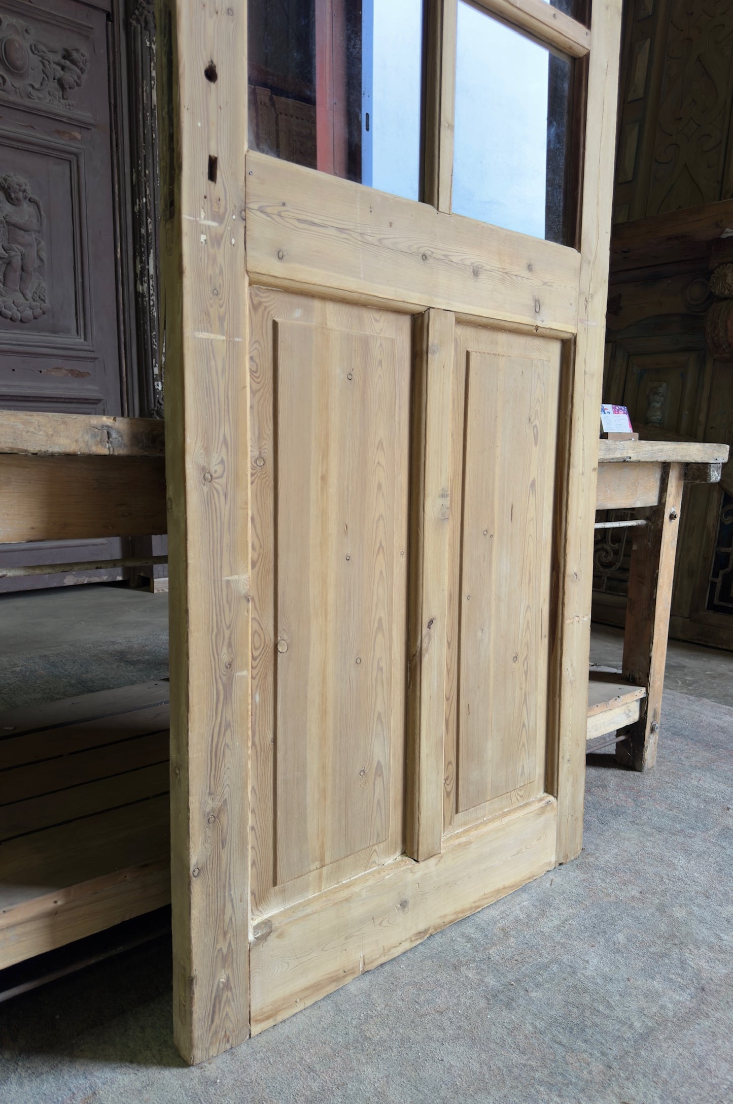 6 Lite Antique Glass Single Door - 32.25x85 K259