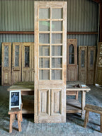 Tall Antique Glass Panel Door 29.5x111 A5