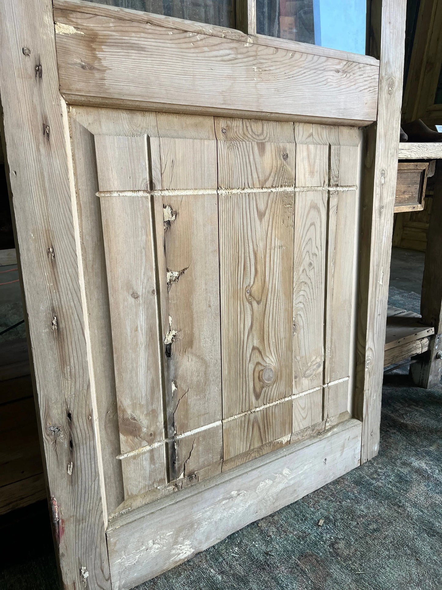 Antique Glass Panel Door - 82x32 A24 Magnolia Antique Door Co.