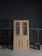 Antique Iron French Doors - 43.75x84 - N409