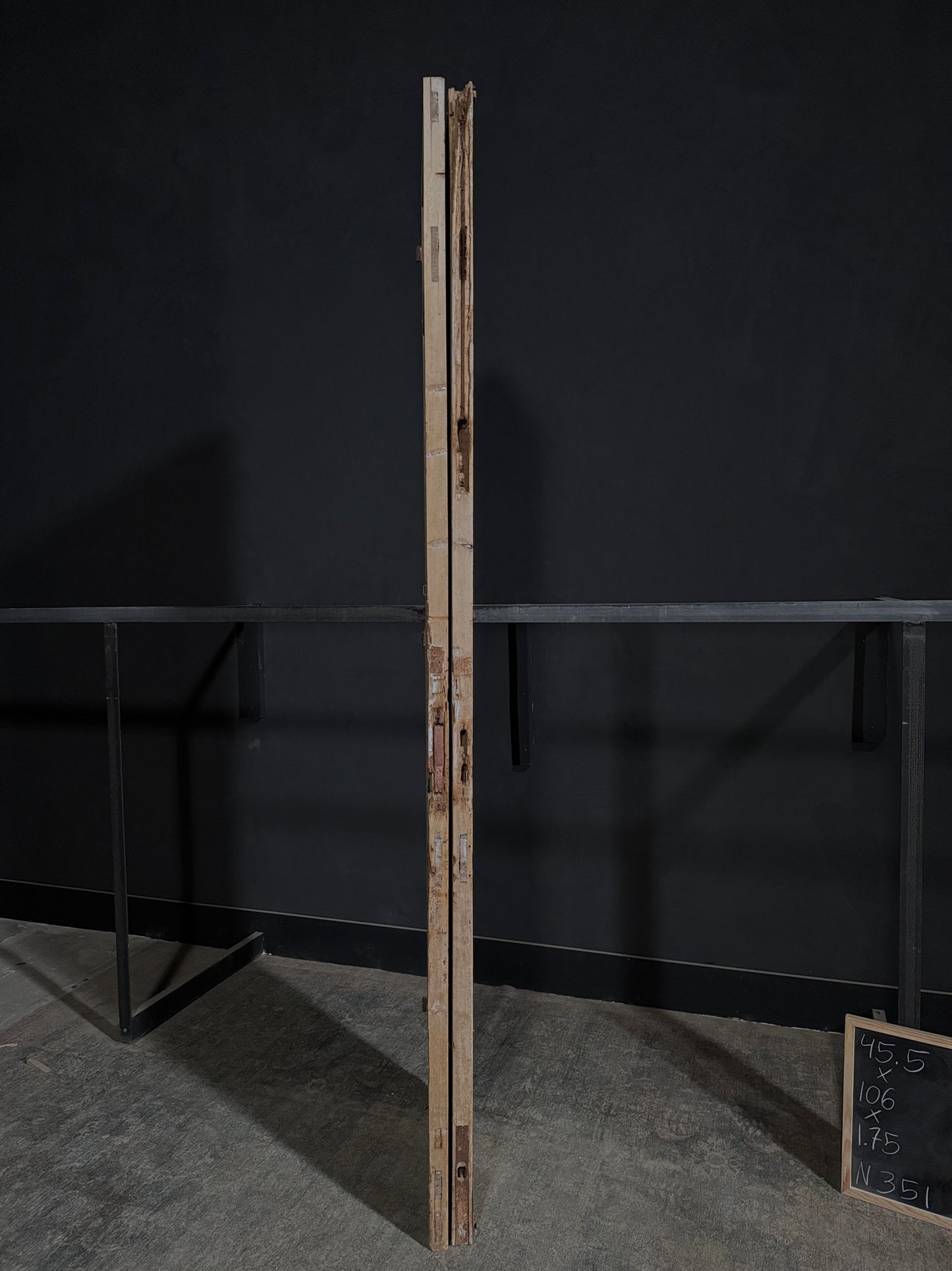 Antique Solid Double Doors - 45.5x106 - N351