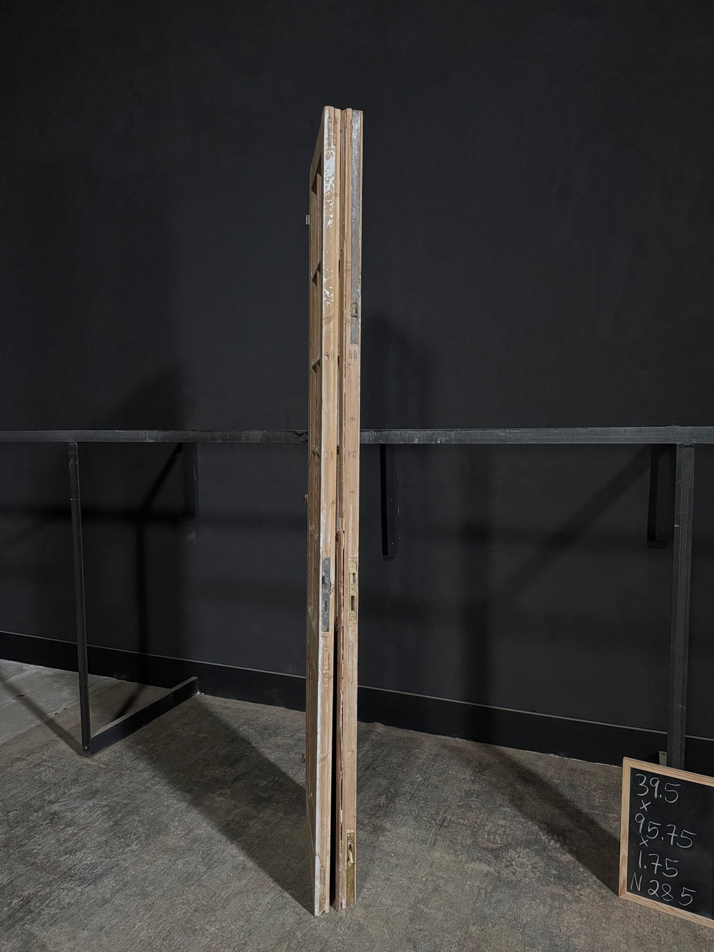 Antique Glass 10 Lite French Doors - 39.5x95.75 - N285