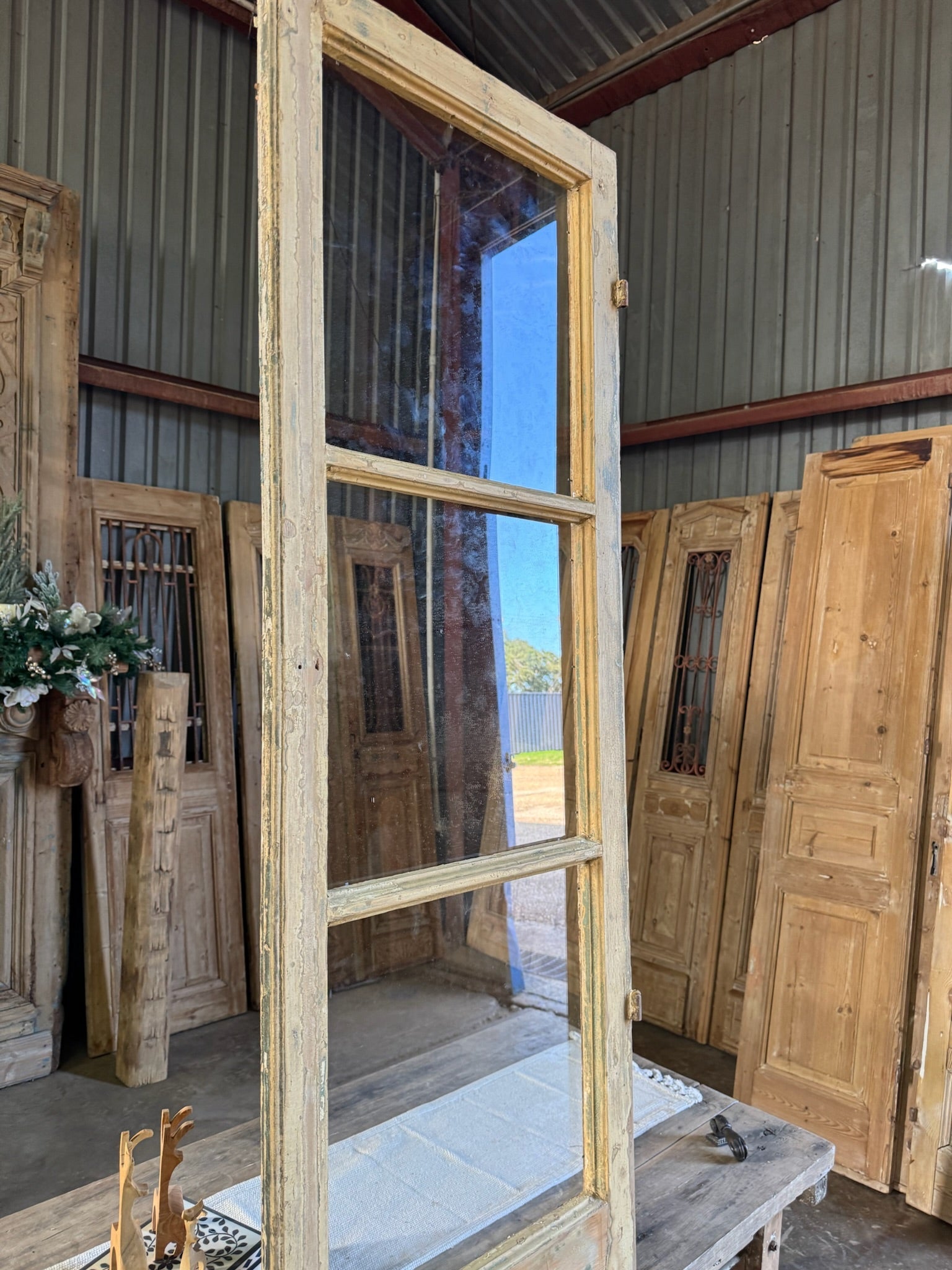 Antique Pantry Door - 22x96 C9 (Waxed) - Magnolia Antique Door Co.