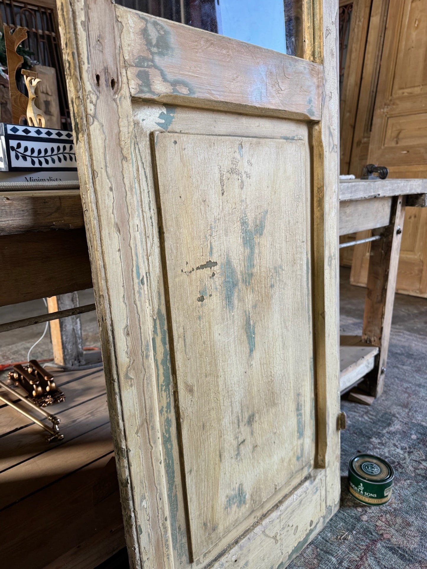 Antique Pantry Door - 22x96 C9 (Waxed) - Magnolia Antique Door Co.
