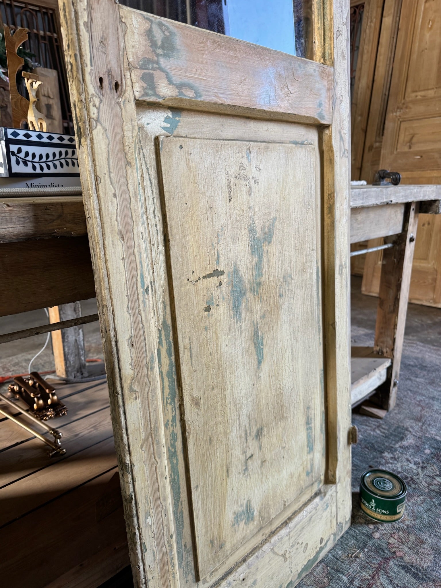 Antique Pantry Door - 22x96 C9 (Waxed) - Magnolia Antique Door Co.