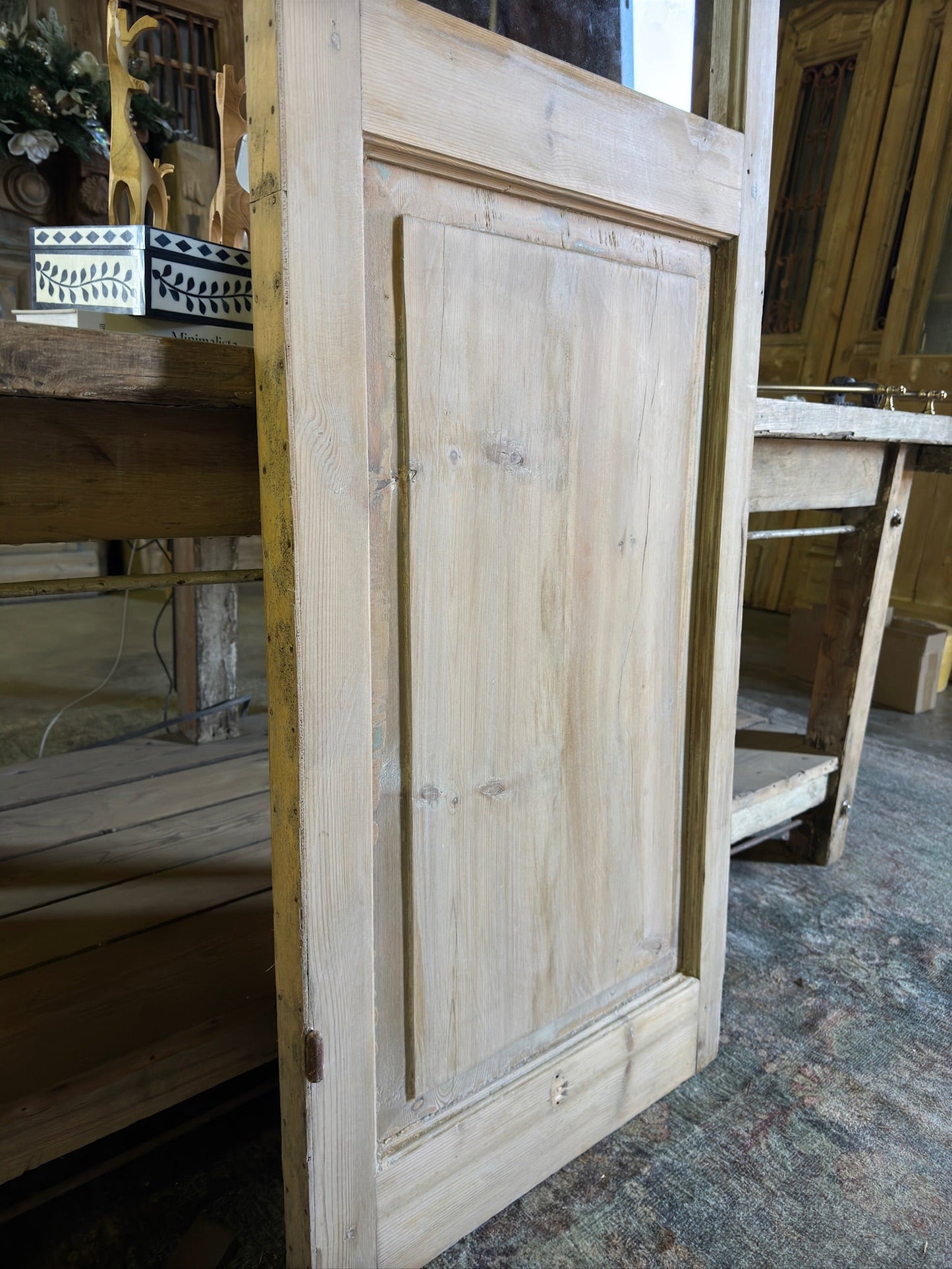 Antique Single Glass Door - 22x96 F117 - Magnolia Antique Door Co.