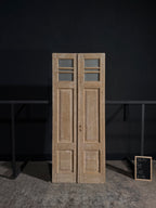 Antique Obscured Glass French Doors - 38.75x95 - N04